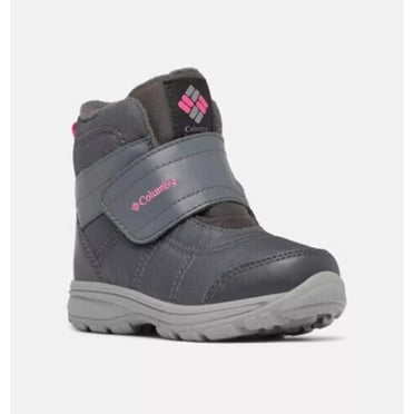 Columbia Fairbanks BC0674-053 Kids US 13 Graphite Pink Ice Omni-Heat Hiking Boot