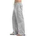 thumbnail image 2 of Faithtur Women´s Drawstring Pants, Summer Elastic Waist Solid Color Loose Lounge Pants with Pockets, 2 of 6