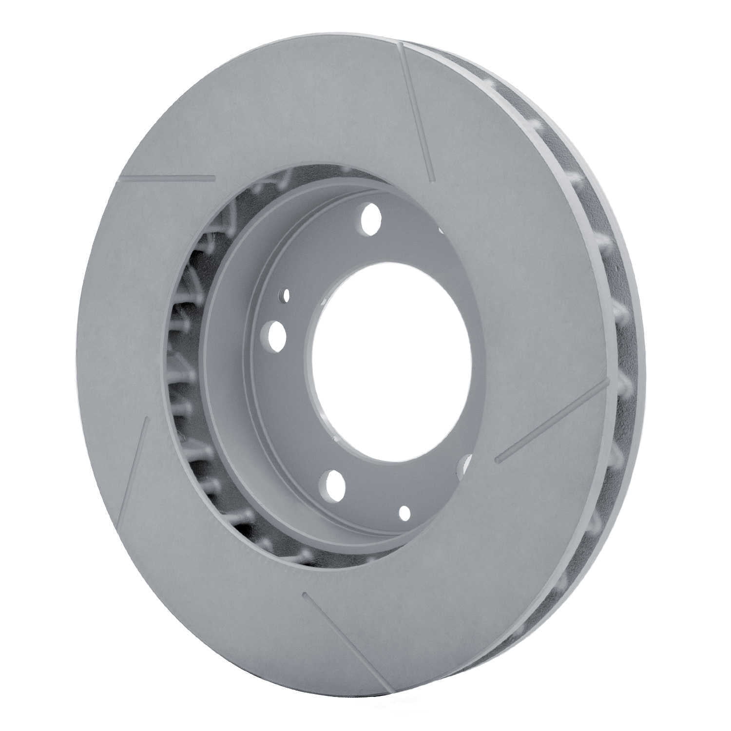 Dynamic Friction Company 910-02005D DFC Hi-carbon Alloy Geomet Coated Rotor - Slotted