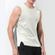 thumbnail image 5 of Camisas deportivas sin mangas para hombre, color gris, camisetas sin mangas para correr, camisetas musculosas suaves y transpirables, 5 of 6
