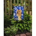 thumbnail image 2 of Carolines Treasures LH9271-FLAG-PARENT Silky Terrier Winter Snowflakes Holiday Flag  multicolor, 2 of 2
