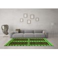 thumbnail image 3 of Ahgly Company Indoor Rectangle Abstract Green Modern Area Rugs, 8' x 10', 3 of 4