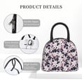 thumbnail image 4 of Disketp Lilies Flowers Bolsa Térmica para Almuerzo, Lonchera con Abertura Amplia y Gran Capacidad, Organizador Reutilizable para Mujeres, Hombres y Adultos, 4 of 6