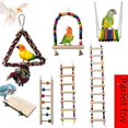 thumbnail image 1 of Suministros de juguetes para pájaros loro, escalera de anillo de columpio, escalera de piel de tigre, peonía, Xuanfeng, escalera de jaula para pájaros trepadores, 1 of 5