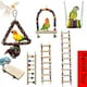 thumbnail image 1 of Suministros de juguetes para pájaros loro, escalera de anillo de columpio, escalera de piel de tigre, peonía, Xuanfeng, escalera de jaula para pájaros trepadores, 1 of 5