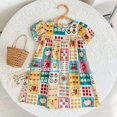 thumbnail image 1 of Vestidos de verano para niñas, vestidos de verano para niños, sin mangas, bonito estampado de paraguas, cuello redondo, vestido acampanado, vestidos de princesa de verano para niñas Tan Jianjun unisex, 1 of 2