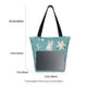 thumbnail image 3 of Balery Teal Mama Llama Bolsa de Hombro con Diseño, Bolsa Grande y Duradera, Bolsa Versátil para Compras, 3 of 6