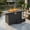 Black, variant on Spaco 44.5" Propane Fire Pit Table with Woven PE Rattan & Stainless Steel Burner, 2-in-1 Outdoor Coffee Table, 50,000 BTU, CSA-Certified, Brown Finish