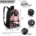 thumbnail image 5 of Yuyamidu Cute Axolotl Backpacks for Girls 8-10 Children Backpack Pink Cherry Blossom School Bag Kids Primary School Bookbag Preschool Book Bags with Adjustable Straps, 5 of 6