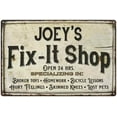 thumbnail image 1 of JOEY'S Fix-It Shop Sign Grandpa Dad Wall Decor 8 x 12 High Gloss Metal 208120006310, 1 of 1