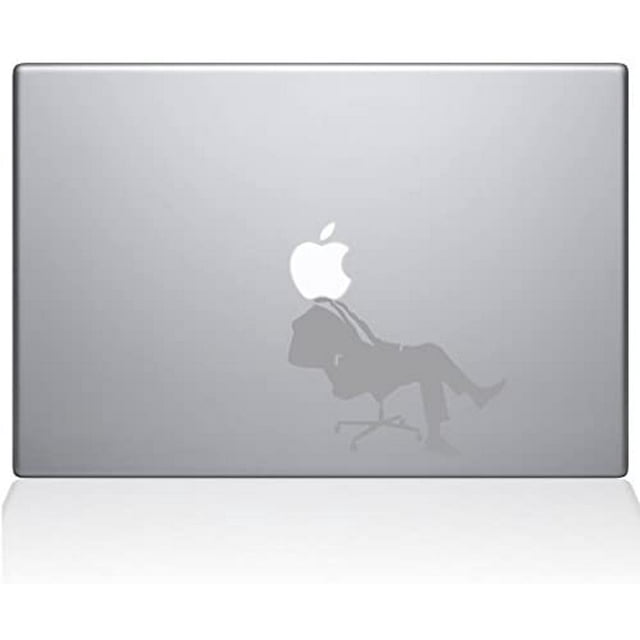 The Decal Guru Autocollant Vinyle pour MacBook Apple CEO - MacBook Pro 15 Pouces (2016 & Plus Récent) - Argent (1006-MAC-15X-S)