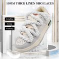 thumbnail image 3 of Wmool 10 MM ROD CORD ROPE SHOE LACES BRAINED SNEAKER TRAINER SHOELACES SET, 3 of 8