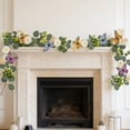 thumbnail image 6 of Beforeyayn Colorful Artificial Vine Garland, Spring Summer Outdoor Decor with Butterflies and Flowers, Realistic Foliage for Patio Fence and Door, Vibrant Decorative Strand for Garden Spaces, 6 of 7