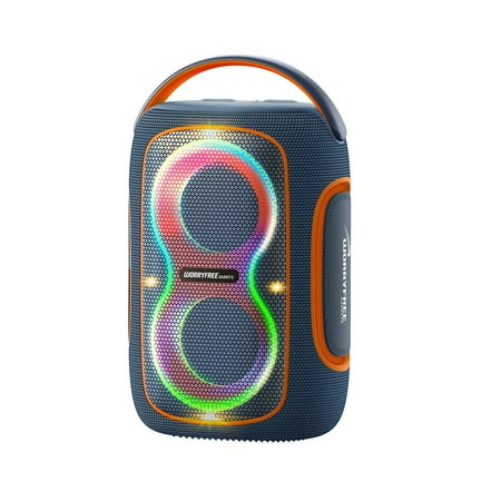 Worryfree Gadgets 50W Wireless Bluetooth Speaker with RGB Lights & Carry Handle Blue (WH59-BLU)
