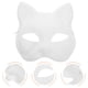 thumbnail image 4 of 4 máscaras de animales, máscara de medio gato, máscara en blanco para pintar a mano, máscara de papel para fiesta DIY, 4 of 7