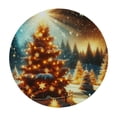 thumbnail image 2 of PIKWEEK Fitted Round Tablecloth  Christmas,Merry Christmas Tree Table Cover,Elastic Edged Table Cloth Fits Round Tables, 2 of 7
