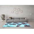 thumbnail image 3 of Ahgly Company Indoor Rectangle Abstract Light Blue Contemporary Area Rugs, 8' x 12', 3 of 4