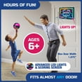 thumbnail image 3 of Jesser Hoop Over The Door Mini Basketball Hoop â 2 Gameplay Modes: Shot Clock or Score Keeping, 5" Exclusive Ball, Electric LED Scoring, Net, Air Pump - Indoor Sports Fun for Kid, 3 of 6