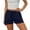 *Navy, variant on ClodeEU Women's High Waisted Drawstring Shorts,Casual Elastic Waist Lightweight Shorts with Pockets Blue,Women's Plus L
