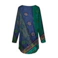 thumbnail image 5 of DPTALR Womens Round Neck Printed Blouses Long Sleeve T-Shirts Tops, 5 of 5