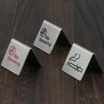 thumbnail image 3 of No Smoking Sign Stainless Steel Double Sides Noticeable Clear Printed Stable Non-Smoking Warning Sign for Restaurant, 3 of 8