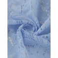 thumbnail image 5 of Unique Bargains Women's Plus Size Sheer Long Sleeve Open Front Cardigan Lace Shrug Blue 1X, 5 of 6