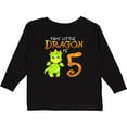 thumbnail image 3 of Inktastic Dragon 5th Birthday- turning five Boys or Girls Long Sleeve Toddler T-Shirt, 3 of 5