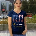 thumbnail image 4 of US Army Be All You Can Be Women's V-Neck T-shirt American Flag Military Veteran DD 214 Patriotic Armed Forces Licensed Tee, 4 of 7