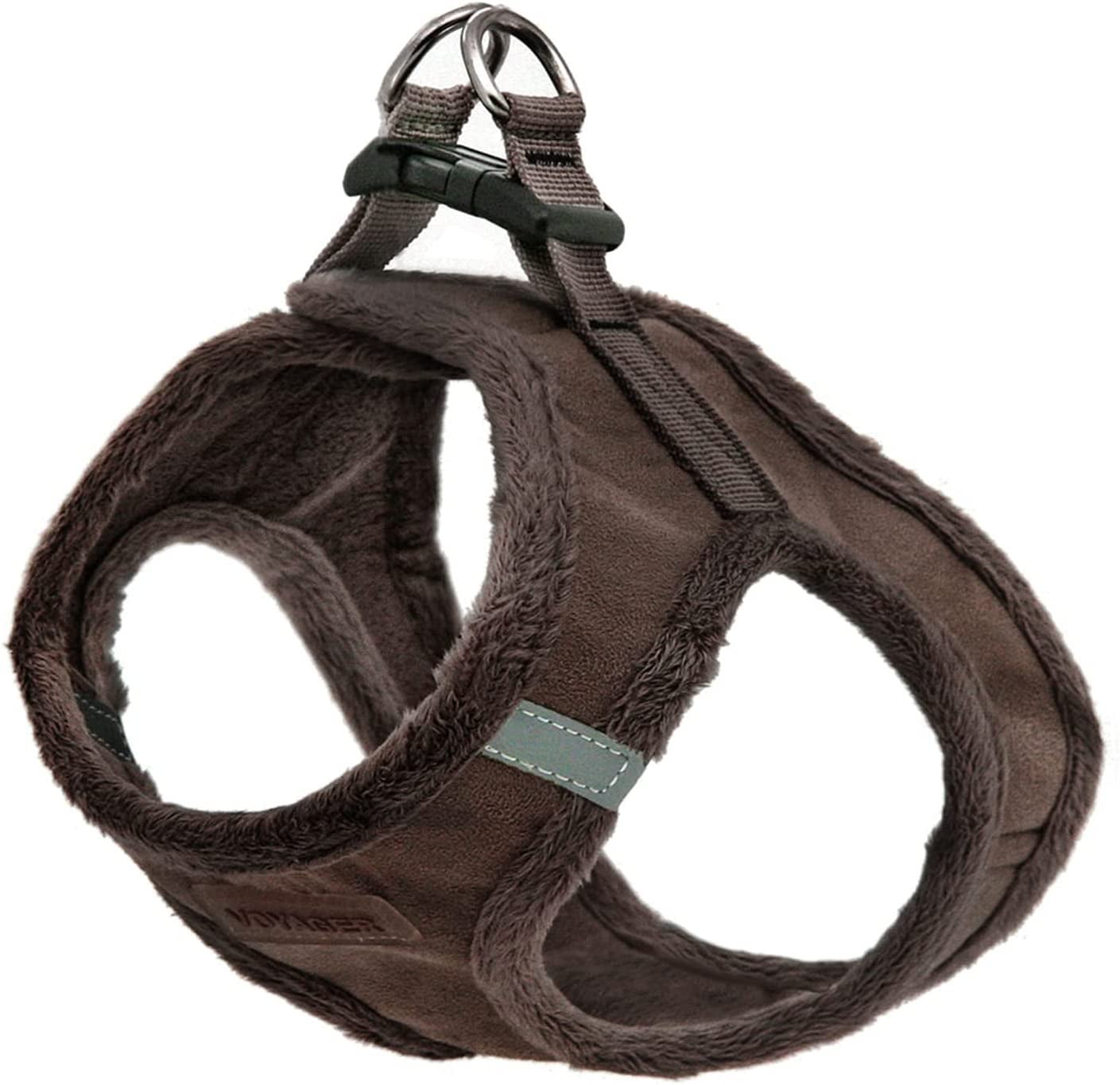 Voyager Step-in Plush Dog Harness by Best Pet Supplies - Chocolate Suede, X-Small