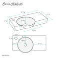 thumbnail image 3 of Chateau 30" Left Side Faucet Wall-Mount Bathroom Sink, 3 of 10