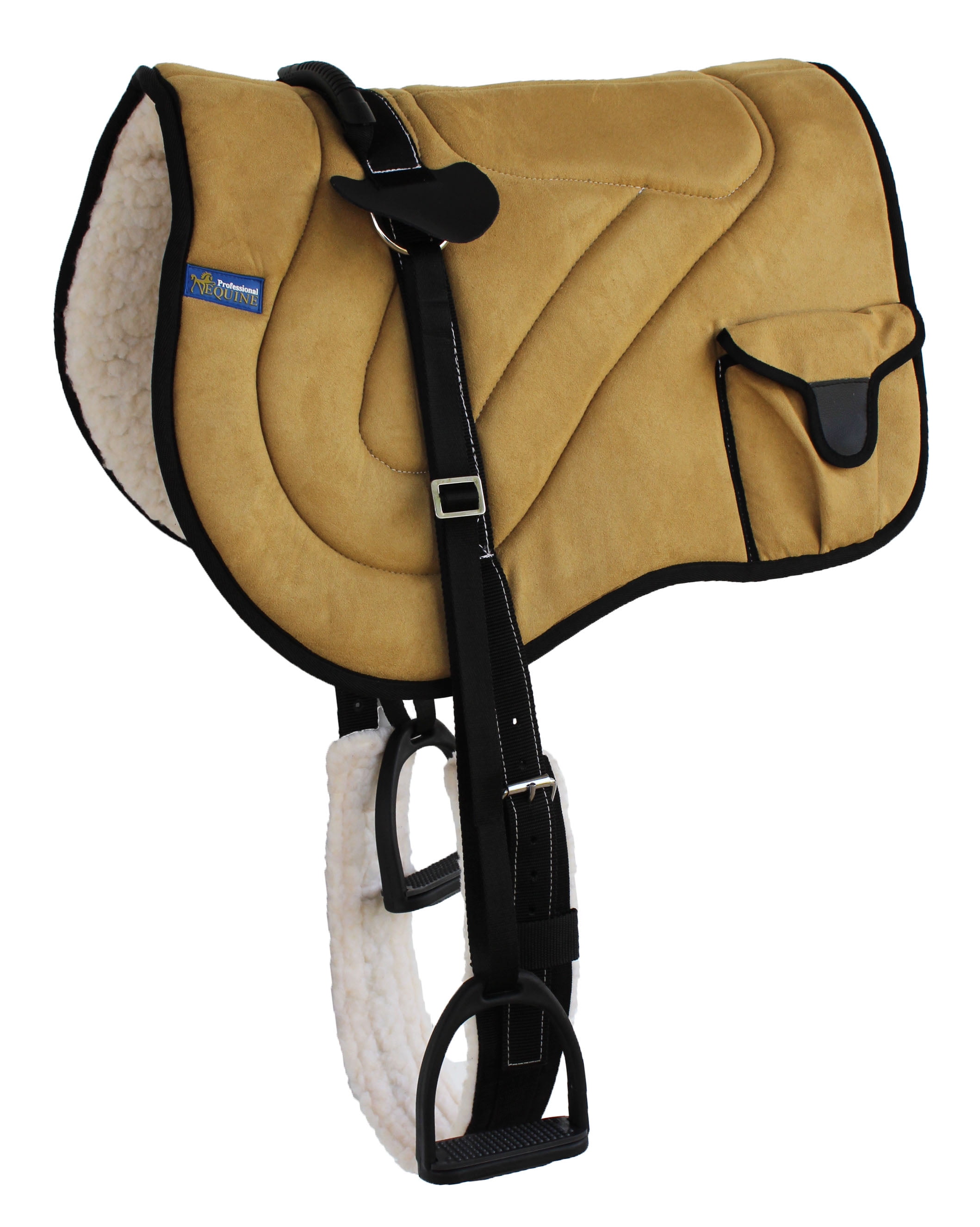 Horse SADDLE PAD Western Trail Fleece Padded Adjustable Bareback Pad