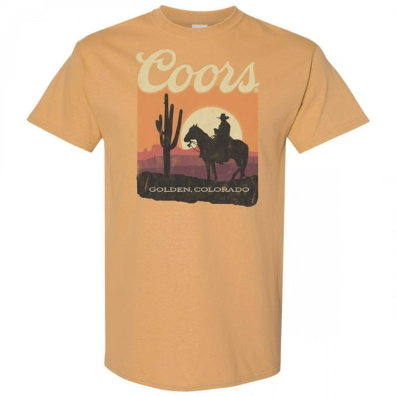 Coors Golden Colorado Western Sunset T-Shirt-Medium