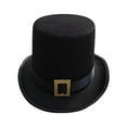 thumbnail image 2 of negro, sombrero de baile, sombrero de fiesta gótico, sombrero de vestir, sombreros de copa steampunk, 2 of 8