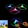thumbnail image 4 of 3pc Luminous Pull Wire Flying Saucer UFO Luminous Plastic Material Small Toy Children'S Flying Toy Interactive Cat Grabbing Toy Toy Flying Saucer Disc, 4 of 6