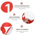 thumbnail image 3 of unbranded Adhesivos De Redondos En PVC Rojo Para Uso En Y, 3 of 6