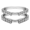 10k Solid Gold Traditional Style Cathedral Wedding Ring Guard Enhancer(0.5ctw)