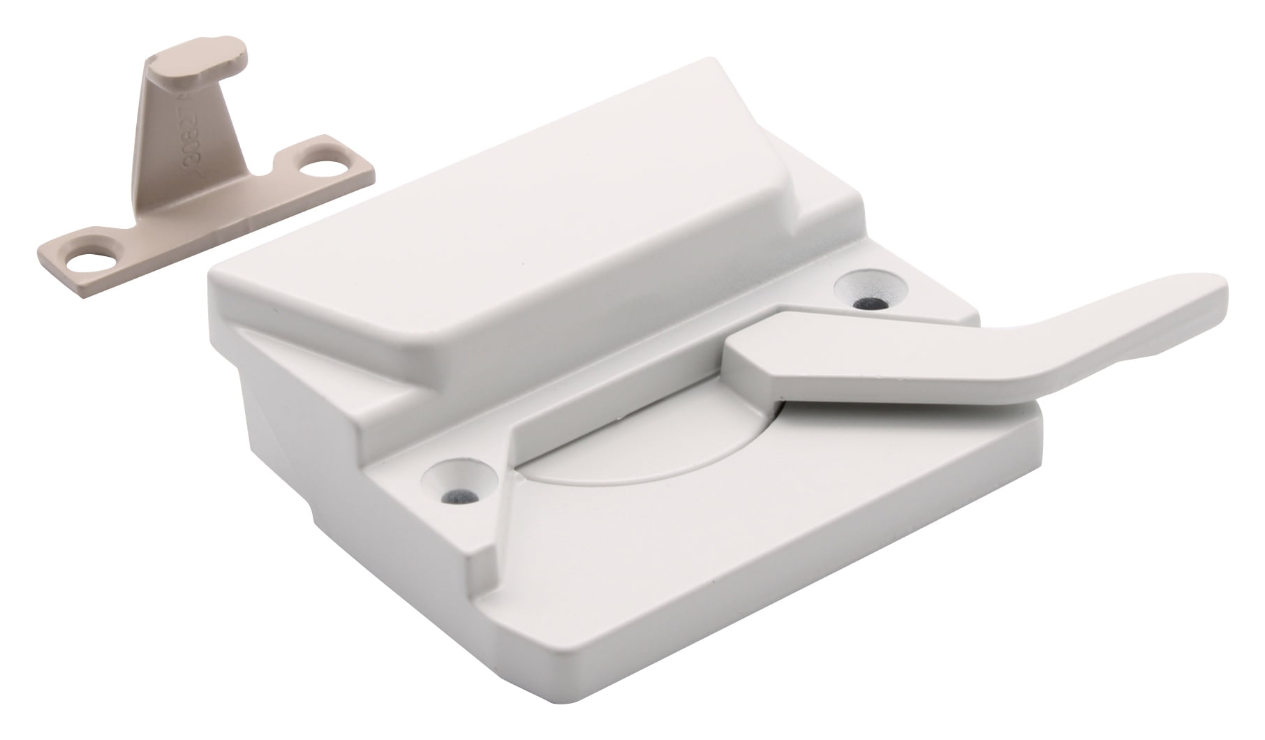 CRL H3953 Right Hand White Casement Window Lock 23/8" Screw Holes