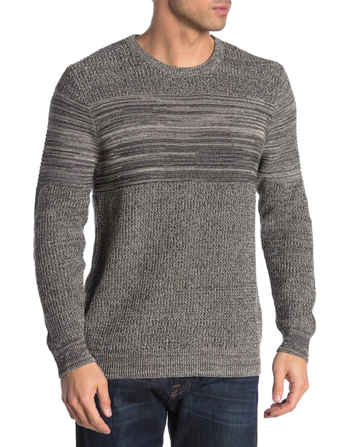 Mens Marled Crewneck Sweater Medium 