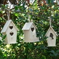 thumbnail image 5 of DIY Birdhouse Kit with Paint, Rustic Wooden Bird House for Outdoor Garden & Yard Decor, Paintable Bird Breeding Box Hanging Ornament, Fun Craft for Kids & Adults (1 Set), 5 of 6