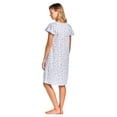 thumbnail image 4 of Casual Nights Women's Short Sleeve Floral And Lace Nightgown, 4 of 6