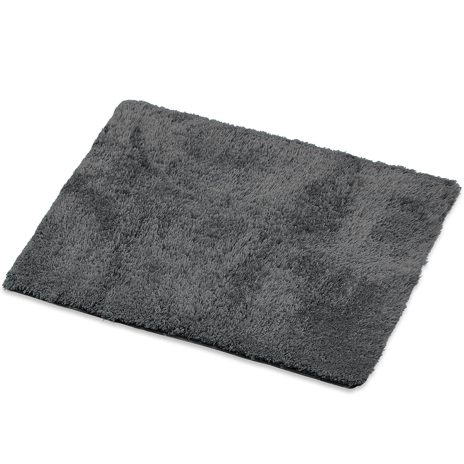 Clara Clark Set of 3 Non-Slip Bathroom Rugs, Gray