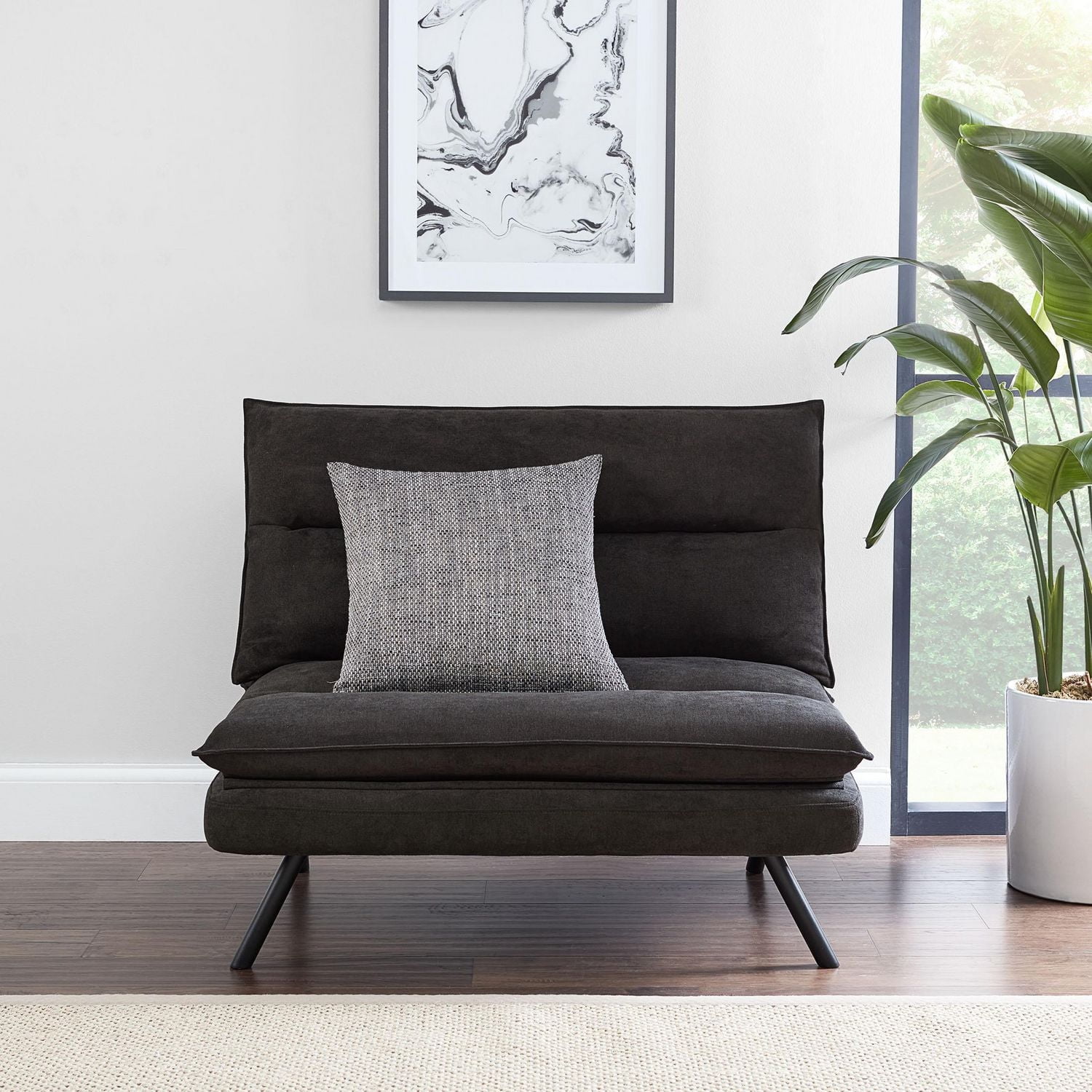 Mainstays Pillow Top Convertible Chair, Convertible Chair