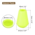 thumbnail image 2 of Unique Bargains 20Pack Plastic Cord Lock Bell End Stopper Cord End Lock Rope Fastener, Bright Green, 2 of 5