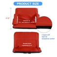 thumbnail image 6 of 24.4" Wide Stadium Seat For Bleachers With Back Support 6 Reclining Options,Folding Bleacher Chair,Comfortable Cushion,Water-Resistant,Portable For Sporting Events,Camping, 6 of 7