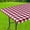 Wine Red and White, variant on decorUhome Fitted Checkered Tablecloth, Vinyl Rectangular Table Cloth for 30"×72"in(90"×197"cm) Tables, Waterproof Buffalo Plaid Table Cover, Red and White