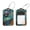multicolored 2, variant on PhooArto 2 PCS Luggage Tag for Suitcase Bag Tags for Backpacks Baggage Handbag School Instrument Tag Label, Leopard with Flower Pattern