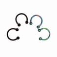 thumbnail image 2 of PENIKOKO 2Par Inoxidable Horseshoe Para Perforaciones En Nariz Y Oreja, 2 of 4