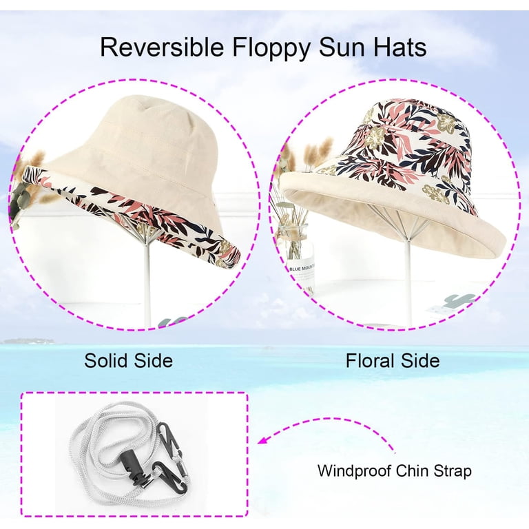 YooGuoGuo Women Wide Brim Sun Hats Metal Wired Edge Summer  display picture 2