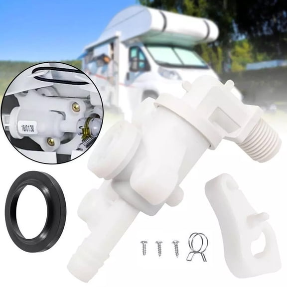 Replace 34100 RV Toilet Water Valve Kit for Thetford Aqua-Magic Style Lite Style