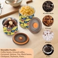 thumbnail image 6 of Cool Yellow Ducks Airtight Coffee Bean Canister 30oz Food Storage Containers with Lids For Gournd, Tea, Sugar, Flour, Rice, Cereal, Candy Cookie Jar, 6 of 8